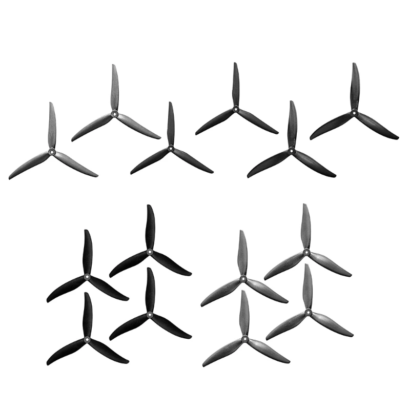 7037/8040/8060/9045/1050 Propellers Reinforced Carbon Nylon Propeller 3-Blade Dropship
7037/8040/8060/9045/1050 Propellers Reinforced Carbon Nylon Propeller 3-Blade Dropship