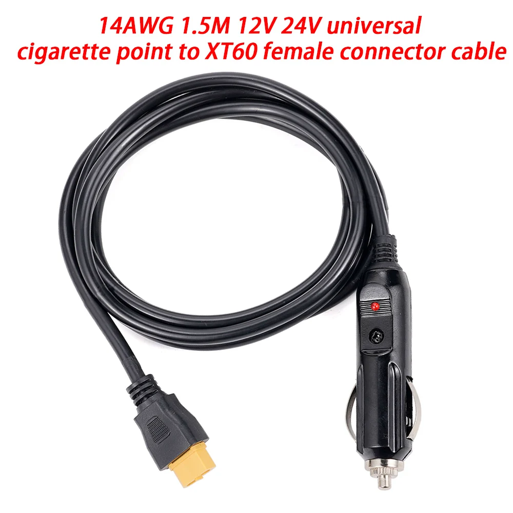 Car Cigarette Lighter to XT60 Cable Outdoor Energy Storage Battery Car Charging Cable Connector 14AWG For Vehicle Attachments
Car Cigarette Lighter to XT60 Cable Outdoor Energy Storage Battery Car Charging Cable Connector 14AWG For Vehicle Attachments