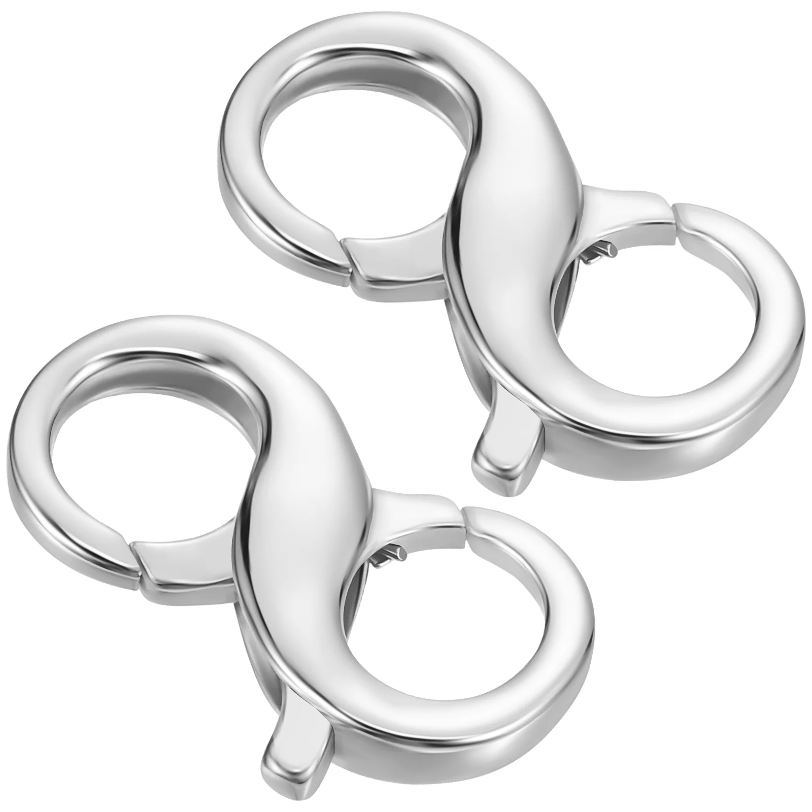 2 Pcs Lobster Claw Clasp Bracelet Necklace Extender Choker Double Buckle Clasps For Jewelry Making Silver And Closures Jewlery
2 Pcs Lobster Claw Clasp Bracelet Necklace Extender Choker Double Buckle Clasps For Jewelry Making Silver And Closures Jewlery