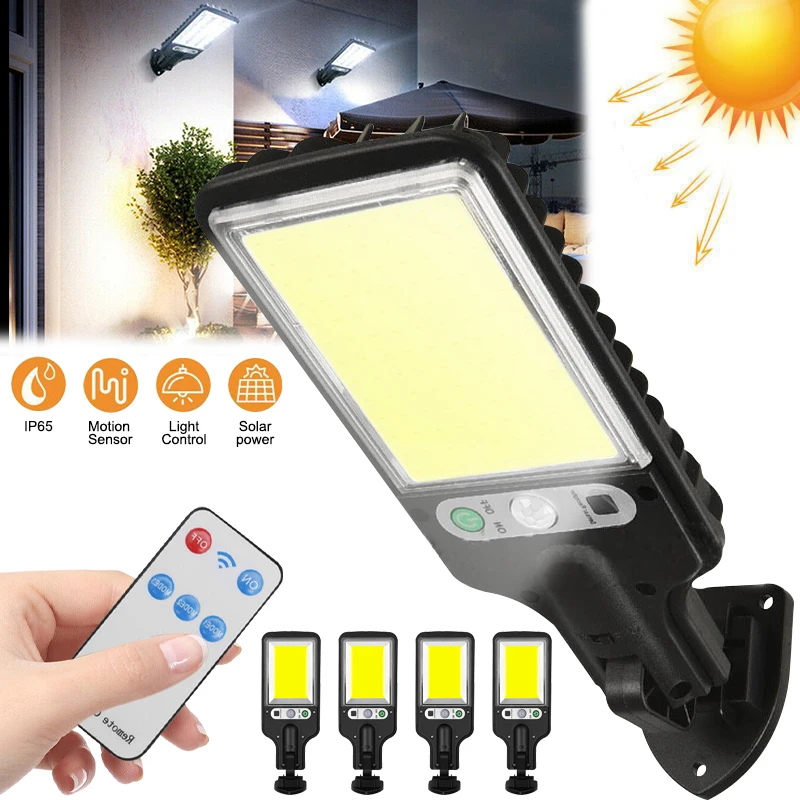 Solar Street Lights Outdoor Solar Lamp With 3 Light Mode Waterproof Motion Sensor Security Lighting for Garden Patio Path Yard
Solar Street Lights Outdoor Solar Lamp With 3 Light Mode Waterproof Motion Sensor Security Lighting for Garden Patio Path Yard