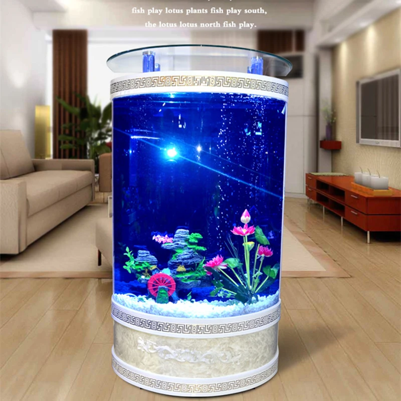 European-Style Semicircle Fish Tank Aquarium Glass Fish Tank Super White Ecological Change Water home accessories
European-Style Semicircle Fish Tank Aquarium Glass Fish Tank Super White Ecological Change Water home accessories