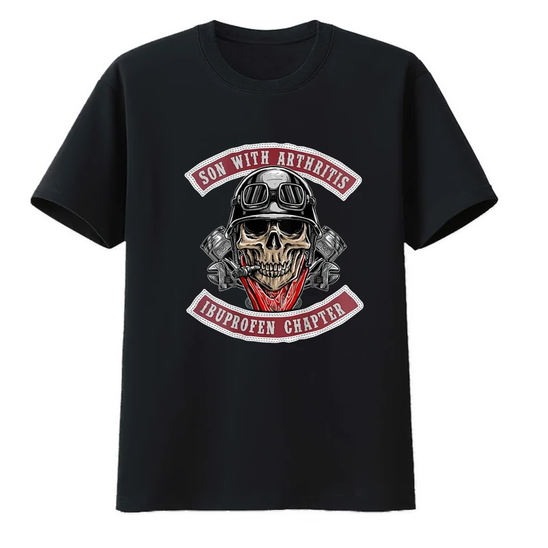 Son with Arthritis Ibuprofen Chapter Cotton T-Shirts Old Biker Motorcycle Top Y2k Clothing Pattern Summer Print Kpop Men's Shirt
Son with Arthritis Ibuprofen Chapter Cotton T-Shirts Old Biker Motorcycle Top Y2k Clothing Pattern Summer Print Kpop Men's Shirt