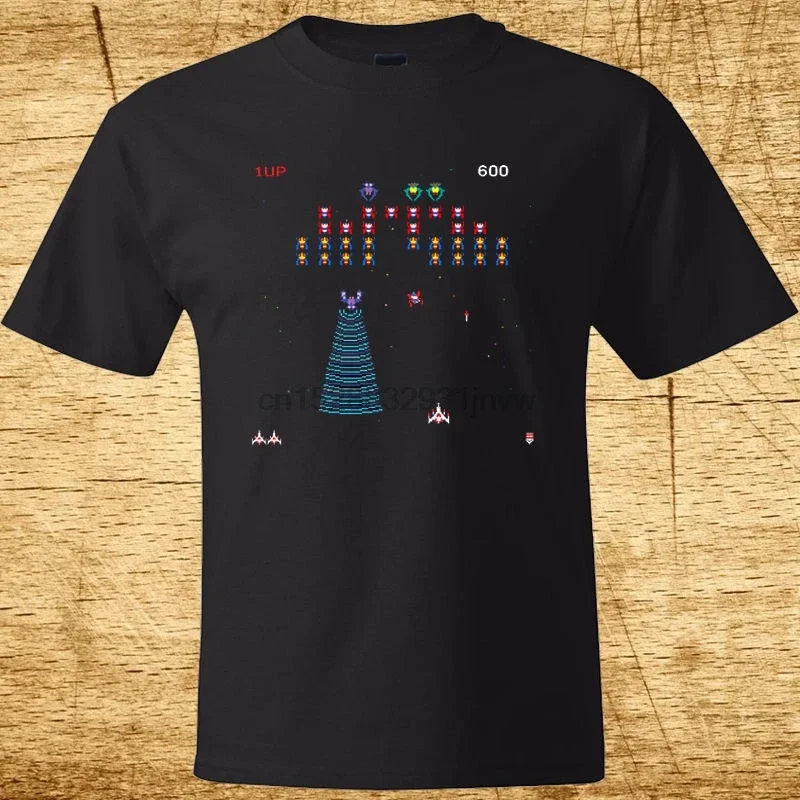 Galaga Arcade Game Retro Gamer Classic Mens Black T Shirt Size S 3Xl 100% Cotton O Neck T Shirts Male Low Price Steampunk
Galaga Arcade Game Retro Gamer Classic Mens Black T Shirt Size S 3Xl 100% Cotton O Neck T Shirts Male Low Price Steampunk