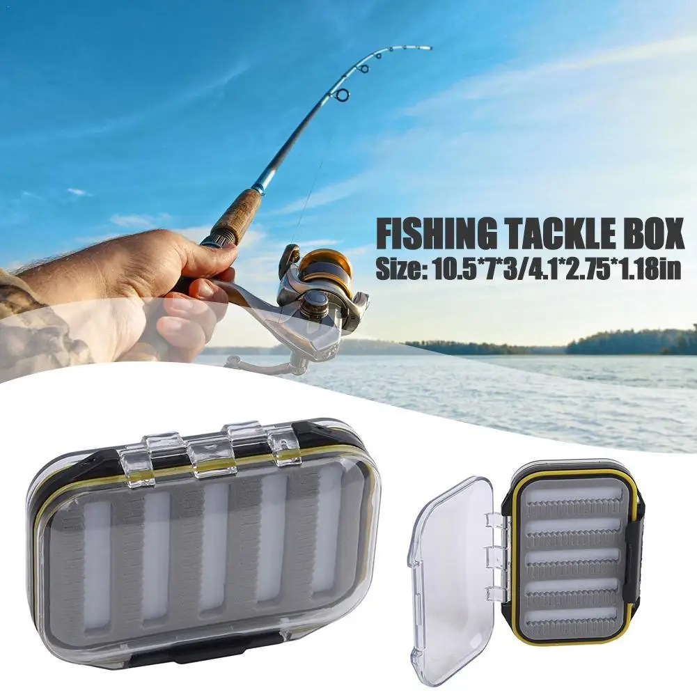 Pocket Size Double Layers Waterproof Nymph Fishing Fly Box 10.5X7.0X3.CM Fly Fishing Tackles Outdoor Fishing
Pocket Size Double Layers Waterproof Nymph Fishing Fly Box 10.5X7.0X3.CM Fly Fishing Tackles Outdoor Fishing