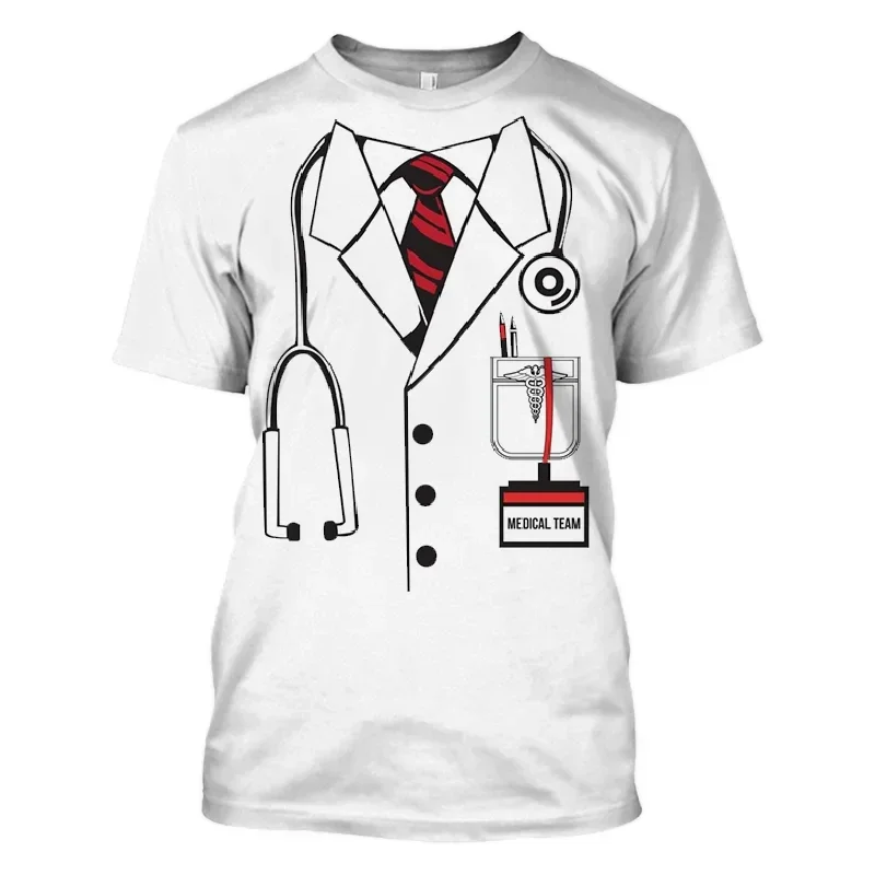 3D Print Nurse Doctor Uniform Graphic T Shirt For Men Women Short Sleeve Oversized Funny Cosplay Tee Shirts Streetwear Clothes
3D Print Nurse Doctor Uniform Graphic T Shirt For Men Women Short Sleeve Oversized Funny Cosplay Tee Shirts Streetwear Clothes