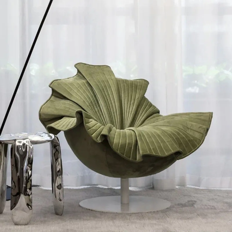 Nordic Designer chair petal shape Italian living room bedroom model light luxury creative single rotating sofa chair furniture
Nordic Designer chair petal shape Italian living room bedroom model light luxury creative single rotating sofa chair furniture