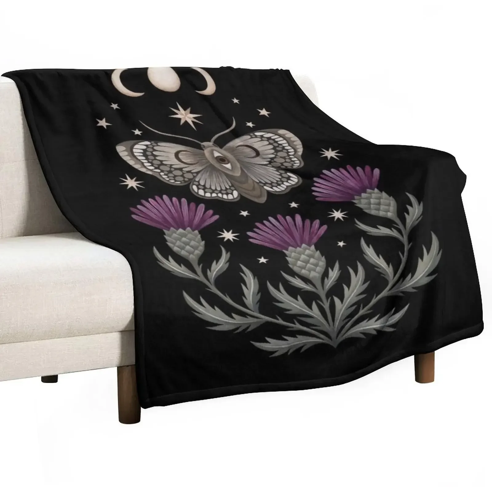 Thistle and moth Throw Blanket Luxury Brand Vintage Luxury Designer Soft Blankets
Thistle and moth Throw Blanket Luxury Brand Vintage Luxury Designer Soft Blankets