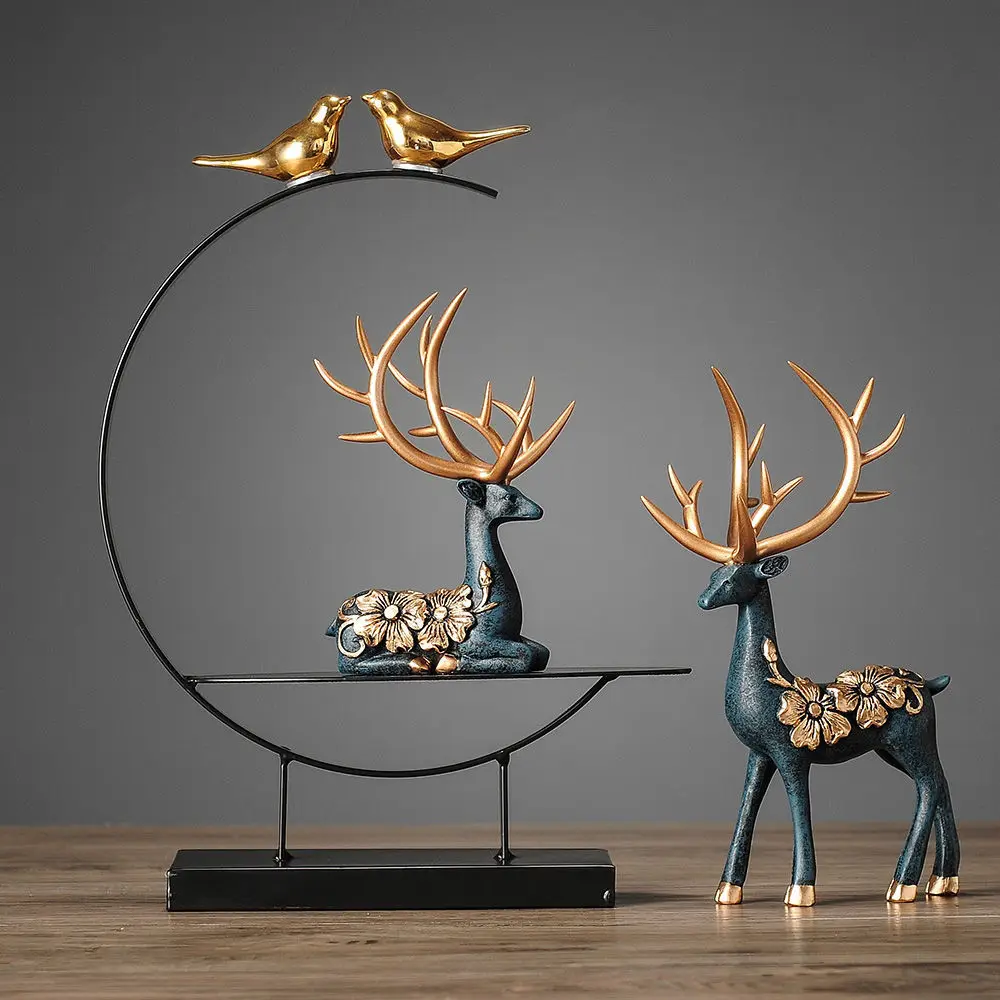Deer decorations, wedding gifts, living room gifts, creative office decoration figures, desk accessories
Deer decorations, wedding gifts, living room gifts, creative office decoration figures, desk accessories