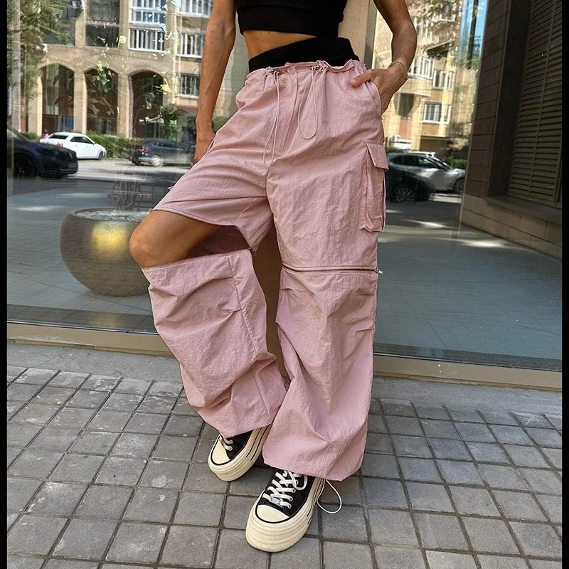 Y2k PInk Cargo Pants Tied Ruched Pants Women Retro Low Waist Baggy Pants Pockets Harajuku Joggers 2023 drawstring sweatpants
Y2k PInk Cargo Pants Tied Ruched Pants Women Retro Low Waist Baggy Pants Pockets Harajuku Joggers 2023 drawstring sweatpants