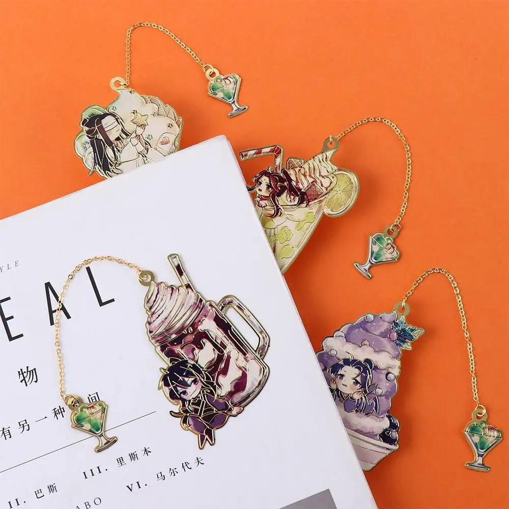 

Gift Metal Grandmaster of Demonic Lan Wangji School Supply Pagination Mark Mo Dao Zu Shi Bookmark Hollow Bookmark Book Markers