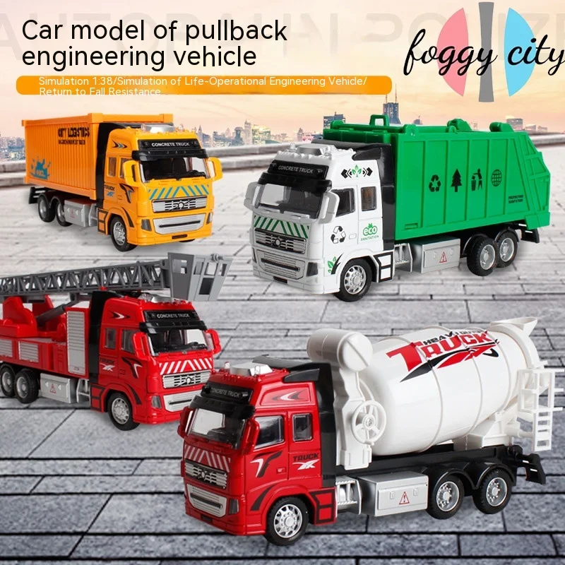 New Children's Toy Car Fire Truck 1:38 Return Alloy Car Model Mini Toy Engineering Car Boy Party Game Toy Birthday Gift
New Children's Toy Car Fire Truck 1:38 Return Alloy Car Model Mini Toy Engineering Car Boy Party Game Toy Birthday Gift