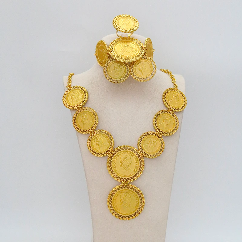 Indian Wedding Fashion Gold Big Flower Jewelry Pearl Diamond Set Ladies Pendant African Bead Necklace Earring Bracelet
Indian Wedding Fashion Gold Big Flower Jewelry Pearl Diamond Set Ladies Pendant African Bead Necklace Earring Bracelet