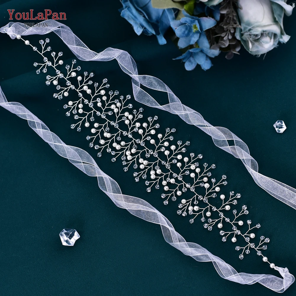 

YouLaPan Rhinestone Jewelery Belt for Dress Straps for Women Belt Stones for Dresses Bridal Crystal Accessories Bridesmaid SH55