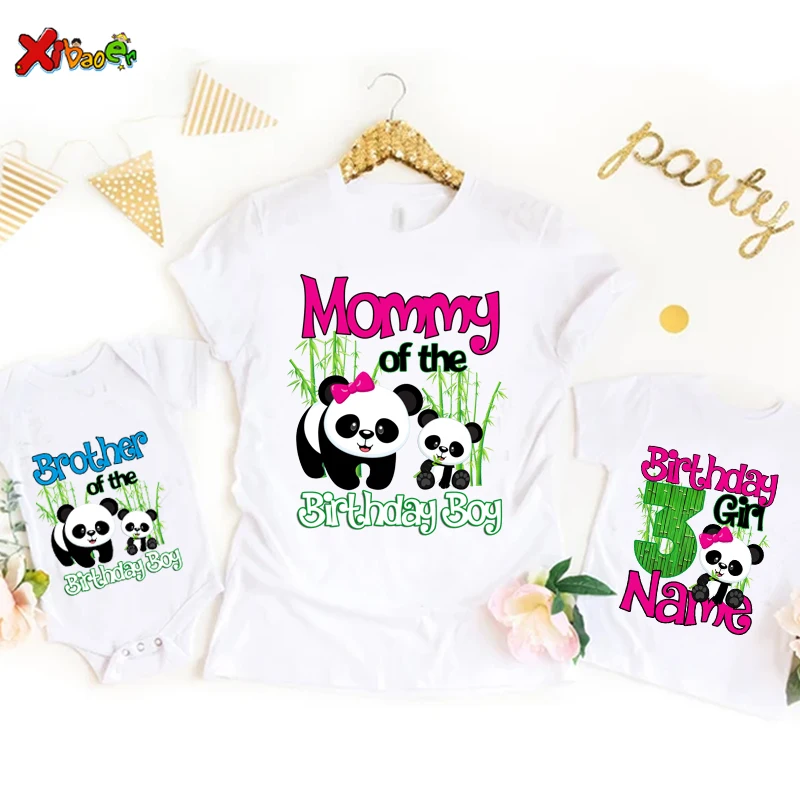 Family Matching Outfits Panda Birthday Party Shirt Birthday Matching Family T-Shirt Outfits Personalized Name Boy Clothing
Family Matching Outfits Panda Birthday Party Shirt Birthday Matching Family T-Shirt Outfits Personalized Name Boy Clothing