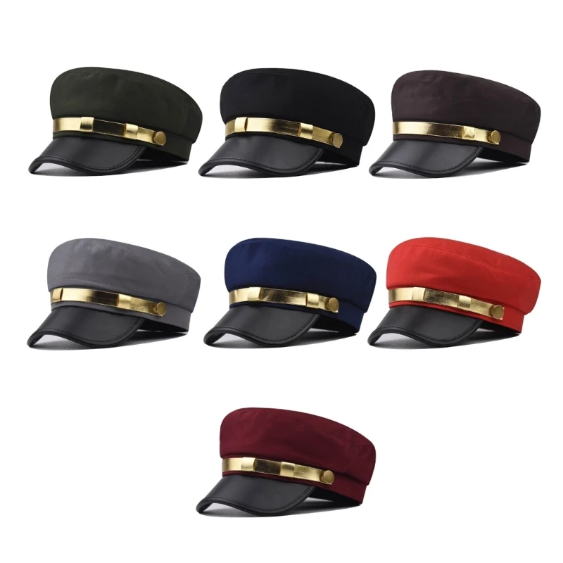 Unisex Adult Yacht Boating Ship Sailor Captain Hat Costume Hat Navy Style Marine Cosplay Pu-leather Octagonal Hat
Unisex Adult Yacht Boating Ship Sailor Captain Hat Costume Hat Navy Style Marine Cosplay Pu-leather Octagonal Hat