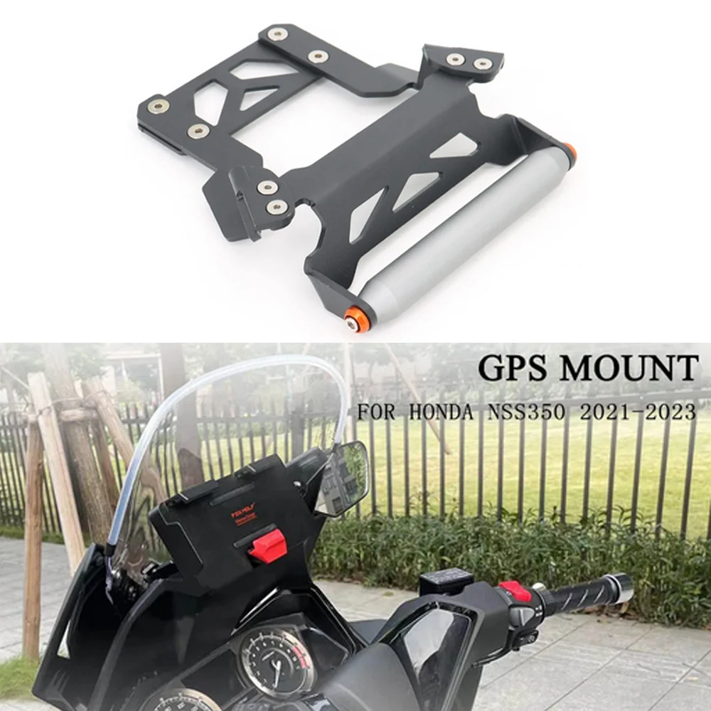 

For NSS 350 NSS350 2021 2022 2023 NEW Motorcycle GPS Phone Navigation Bracket USB & Wireless Charger Holder Mount Stand For Ho