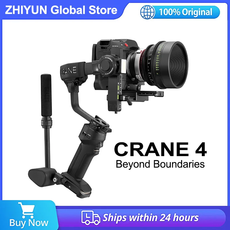 

Zhiyun Crane 4 3-axis Handheld Camera Gimbal Stabilizer Touchscreen Portrait Vertical Shooting for Sony Nikon Canon DSLR Camera