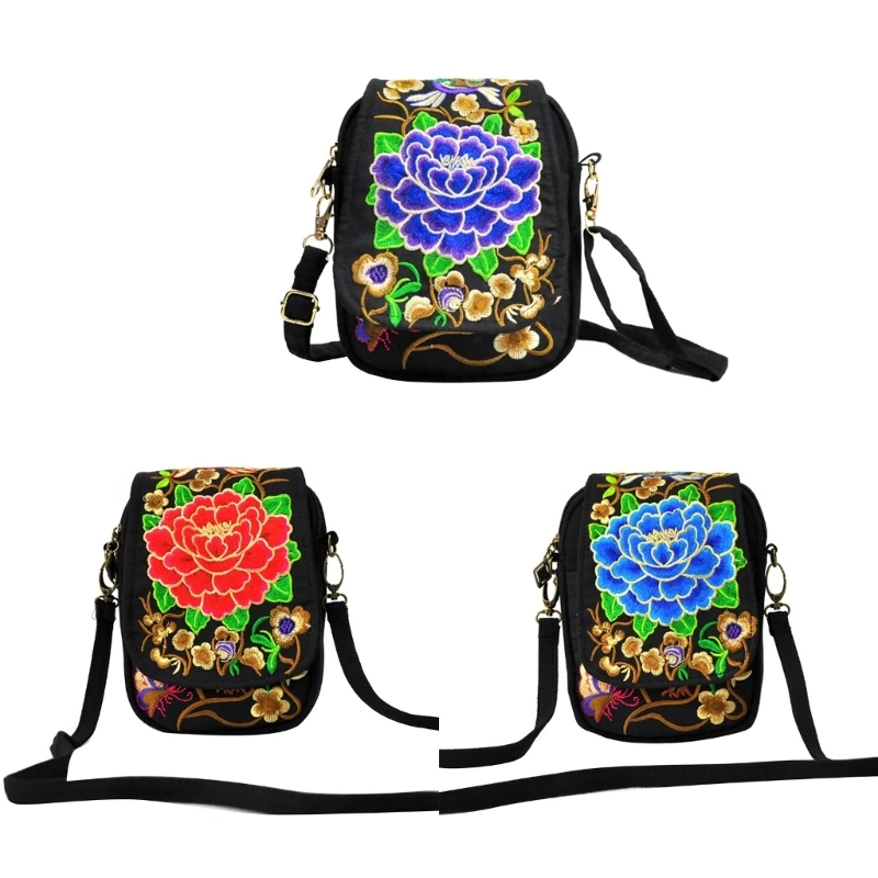 M6CC Ethnic Handmade Embroidery Flower Crossbody Bag Purse Travel Shoulder Bags Phone with Floral Design for Women
M6CC Ethnic Handmade Embroidery Flower Crossbody Bag Purse Travel Shoulder Bags Phone with Floral Design for Women