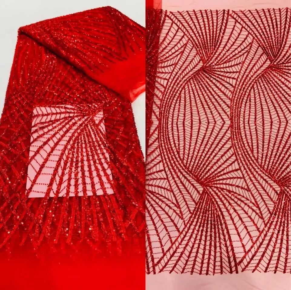 Popular Africa ZH-1222285 Embrordered Tulle Net Lace With Beads French High Quality Mesh Sequins Fabric Party Evening Dress
Popular Africa ZH-1222285 Embrordered Tulle Net Lace With Beads French High Quality Mesh Sequins Fabric Party Evening Dress