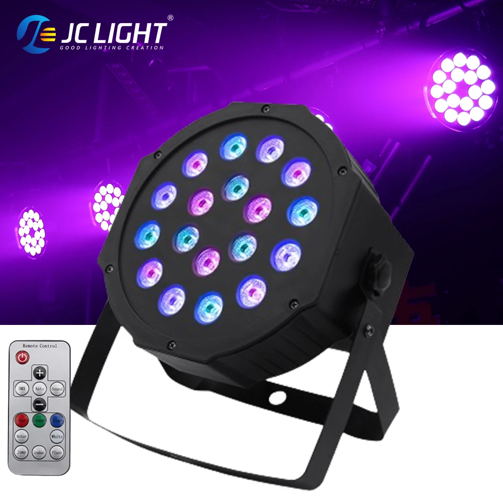 

JC Light Led Par Light 18x3W DJ Party Lights RGBW Disco Effect Stage Lighting 8 channels Decoration for Decoration Sound Active
