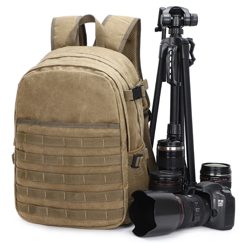 Camera Retro Waterproof Canvas Bag Photography Shoulders Backpack fit 15.4in Laptop Travel Casual Case Men Carrying DSLR Case
Camera Retro Waterproof Canvas Bag Photography Shoulders Backpack fit 15.4in Laptop Travel Casual Case Men Carrying DSLR Case