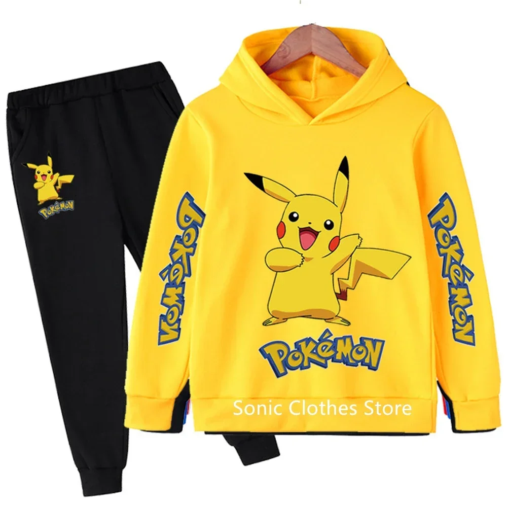 Kawaii Pokemon Hoodie Set Kids Clothes Girls Clothing Fashion Baby Boys Clothes Autumn Warm Pikachu Sweatshirt Children Tops
Kawaii Pokemon Hoodie Set Kids Clothes Girls Clothing Fashion Baby Boys Clothes Autumn Warm Pikachu Sweatshirt Children Tops