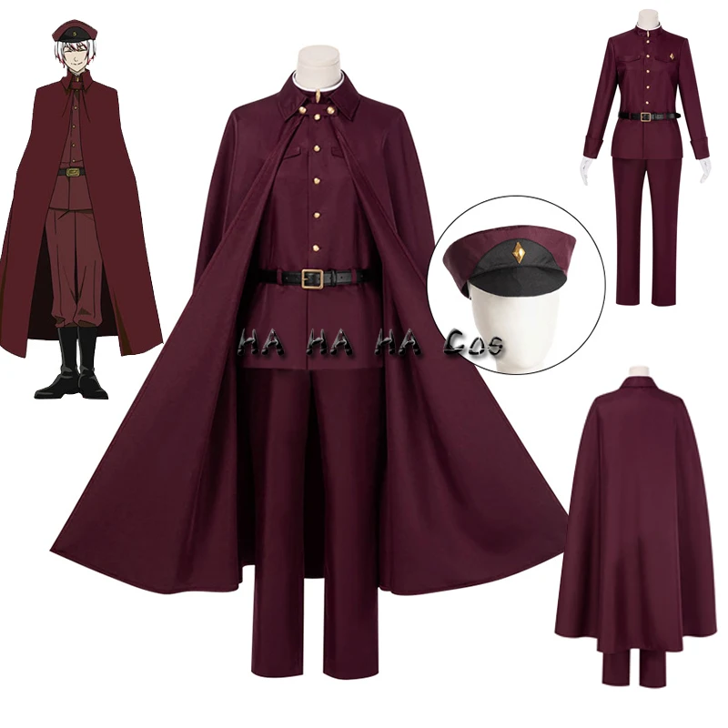 Tetchou Suehiro Teruko Oukura Anime Cosplay Costume Bungo Stray Dogs Season 4 Hunting Dogs Team Red Uniform Hat Gloves Cloak
Tetchou Suehiro Teruko Oukura Anime Cosplay Costume Bungo Stray Dogs Season 4 Hunting Dogs Team Red Uniform Hat Gloves Cloak