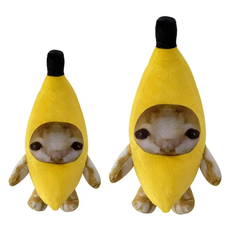 

Плюшевая подвеска в виде кошки-банана, Кот-банан, модная игрушка-антистресс в стиле Ins, детские игрушки для кошек, рождественские подарки