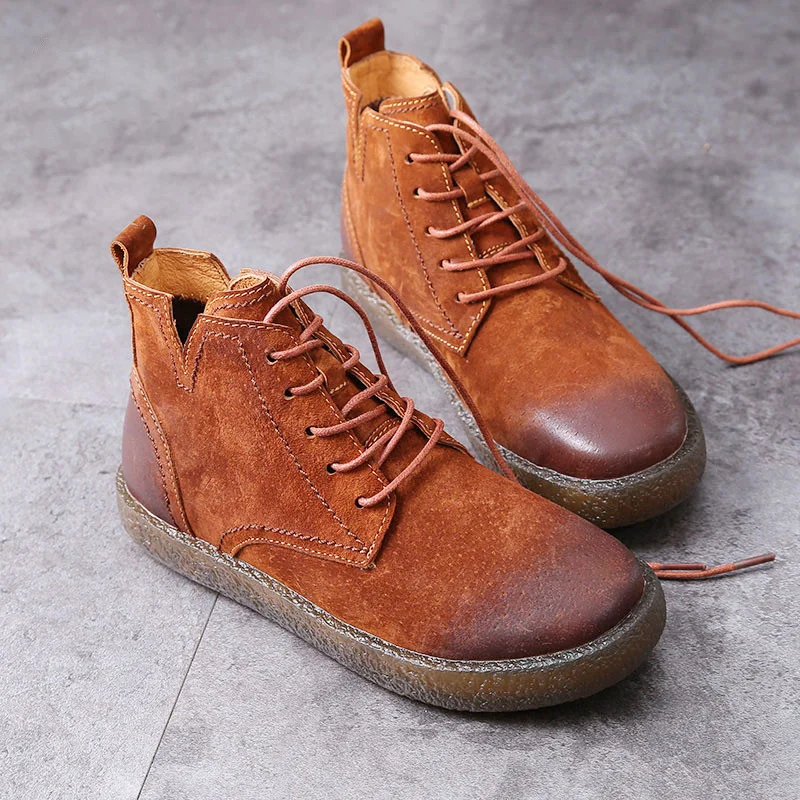 British Style Cowhide Student Sneakers Children's Ladies Short Shoes Outdoor Camping Walking Women's Flat Bottomed Martin Boots
British Style Cowhide Student Sneakers Children's Ladies Short Shoes Outdoor Camping Walking Women's Flat Bottomed Martin Boots