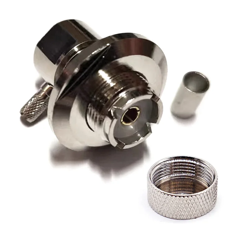 100/200/300pcs UHF SO239 female SO-239 Jack nut crimp RG58 RG142 LMR195 cable right angle RF Connector
100/200/300pcs UHF SO239 female SO-239 Jack nut crimp RG58 RG142 LMR195 cable right angle RF Connector