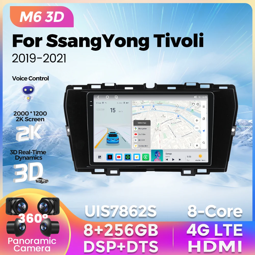 M6 Pro 3D Wireless Carplay AUTO BT Car Radio 2Din 8G+256G For SsangYong Tivoli 2019 2020 2021 Android 12 Multimedia Video Player
M6 Pro 3D Wireless Carplay AUTO BT Car Radio 2Din 8G+256G For SsangYong Tivoli 2019 2020 2021 Android 12 Multimedia Video Player