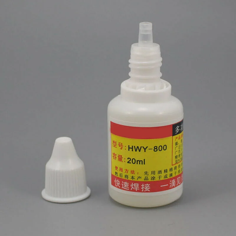 1pc 20ml Stainless Steel Flux Potion Solder Paste Liquid Solder Tool Welding Tools Metalworking Tools For Welding Aid HWY-800
1pc 20ml Stainless Steel Flux Potion Solder Paste Liquid Solder Tool Welding Tools Metalworking Tools For Welding Aid HWY-800