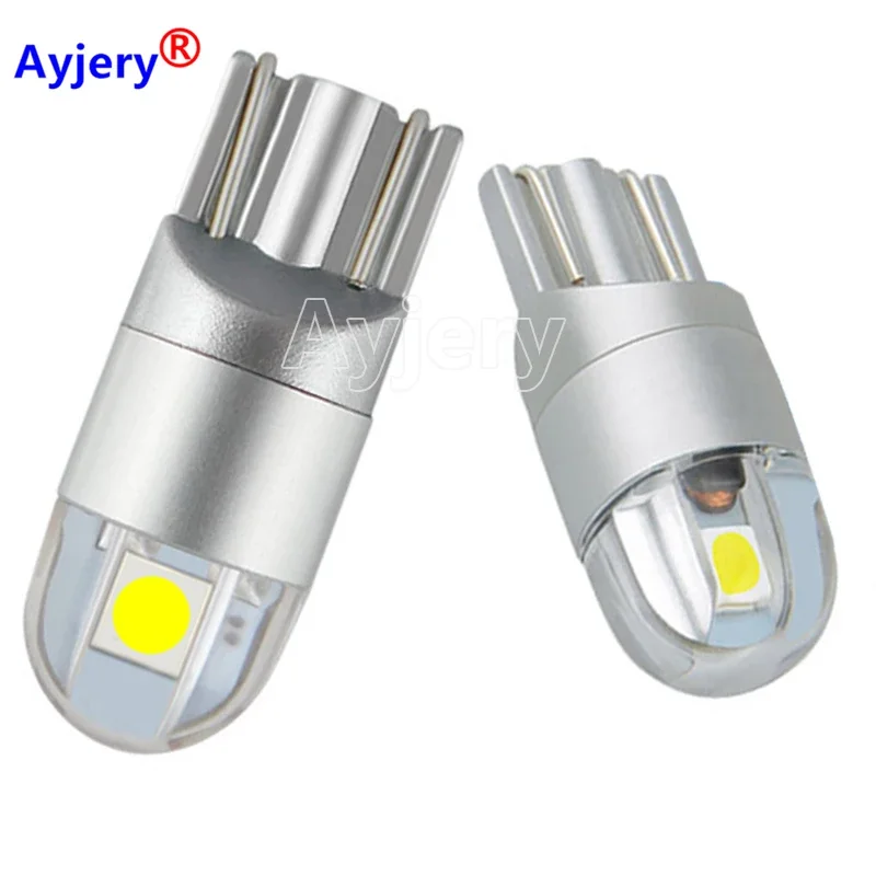 

2/6/10PCS T10 LED W5W LED Bulb 3030 SMD 168 194 5W5 Car Accessories Clearance Lights Reading Lamp Auto 12V 6000K White Amber Red