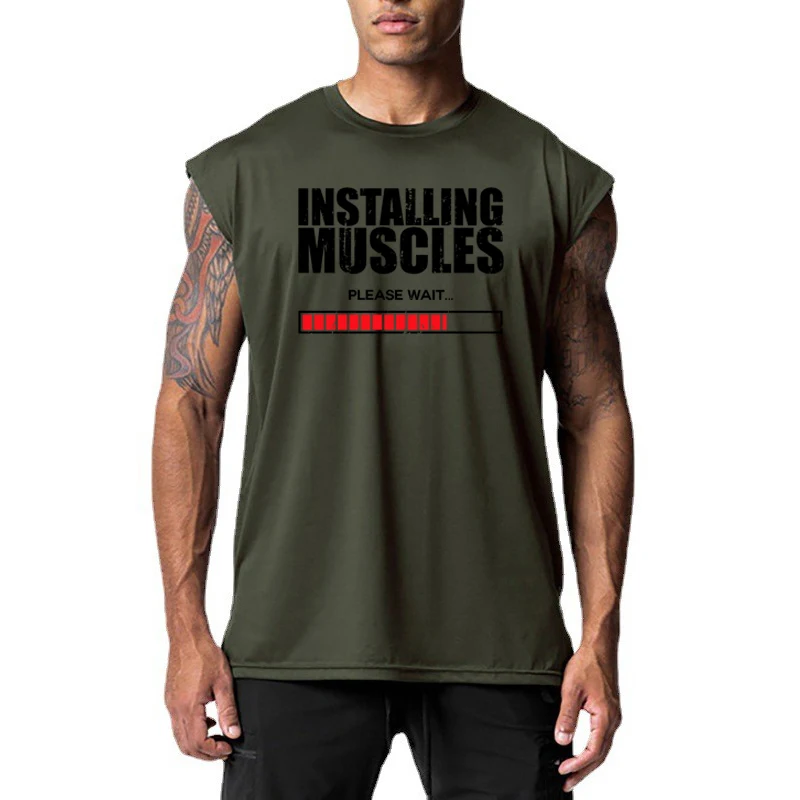 Bodybuilding Fitness Workout Mens Breathable Casual Fashion Brand O-neck Printed Summer Cool Vest
Bodybuilding Fitness Workout Mens Breathable Casual Fashion Brand O-neck Printed Summer Cool Vest