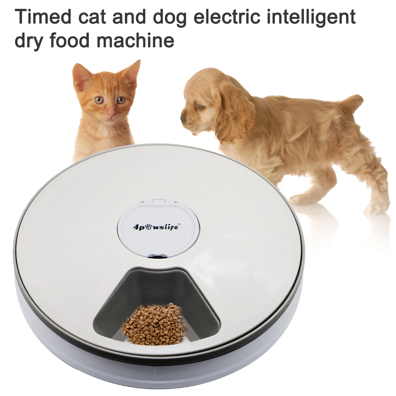 Электрическая интеллектуальная машинка для сухого корма, устройство с таймером для 6 питомцев, для кошек и собак, круглая автоматическая кормушка, товары для домашних животных
Электрическая интеллектуальная машинка для сухого корма, устройство с таймером для 6 питомцев, для кошек и собак, круглая автоматическая кормушка, товары для домашних животных