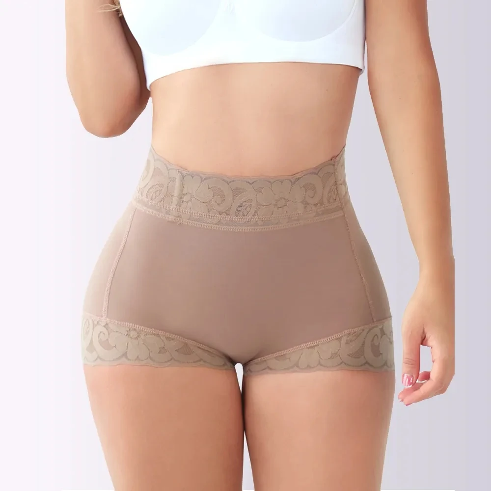 

Women Lace Classic Daily Wear Body Shaper Butt Lifter Panty Smoothing Brief Hourglass Girdle BBL Colombiana Tummy Control Shorts