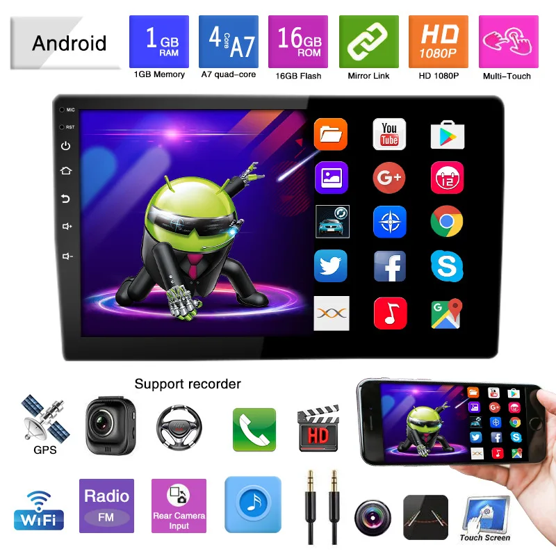 7/9/10'' 2 Din Android8.1 Auto Car Radio Multimedia Video Universal GPS/WIFI/Bluetooth/Radio Car Multimedia Player Touch Screen
7/9/10'' 2 Din Android8.1 Auto Car Radio Multimedia Video Universal GPS/WIFI/Bluetooth/Radio Car Multimedia Player Touch Screen