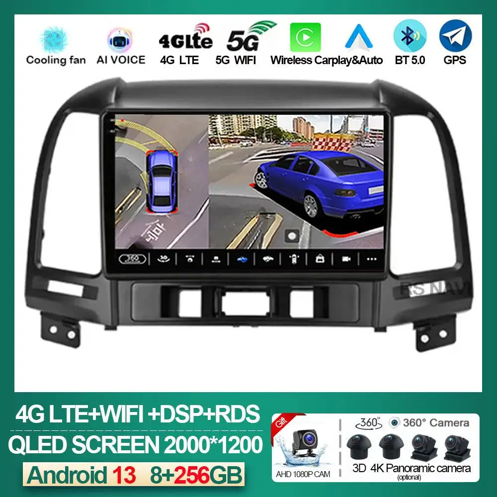 Мультимедийная магнитола на Android 13 DSP с видеоплеером и GPS-навигацией для Hyundai Santa Fe 2 2006-2012, 2din
Мультимедийная магнитола на Android 13 DSP с видеоплеером и GPS-навигацией для Hyundai Santa Fe 2 2006-2012, 2din