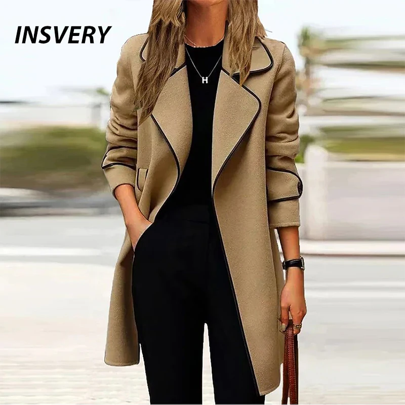 Autumn Winter Woolen Jacket Blazers For Women Fashion Turn Down Collar Solid Long Coat Women Casual Outerwear
Autumn Winter Woolen Jacket Blazers For Women Fashion Turn Down Collar Solid Long Coat Women Casual Outerwear