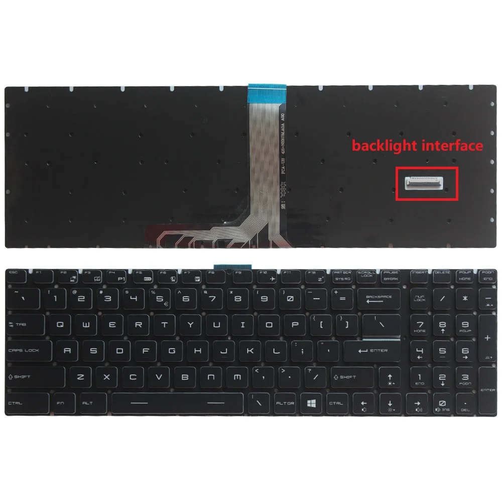 

New RGB Backlit Laptop US Keyboard For MSI GE63 GE65 GL65 GP65 GE73 GS75 GL75 MS-17E5 GP75 GE75 MS-17E1 MS-17E2