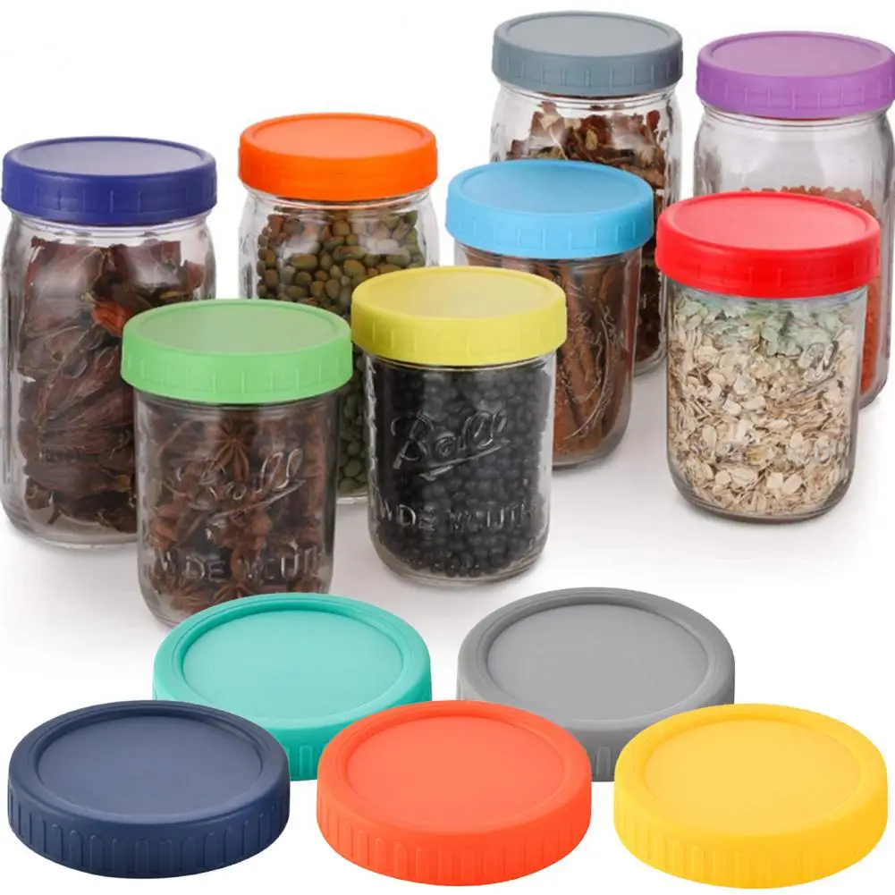 10 Pcs 86MM Wide Mouth Jar Lid Silicone Seal Airtight Food Grade BPA Free Leak-proof Colorful Universal Round Cup Can Cover
10 Pcs 86MM Wide Mouth Jar Lid Silicone Seal Airtight Food Grade BPA Free Leak-proof Colorful Universal Round Cup Can Cover
