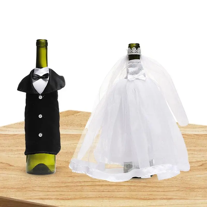 Wedding Theme Wine Bottle Wedding Dress And Suit Party beer Bottle Fabric Wrap Covers Dress-up Bags Wine Bottle Decorations
Wedding Theme Wine Bottle Wedding Dress And Suit Party beer Bottle Fabric Wrap Covers Dress-up Bags Wine Bottle Decorations