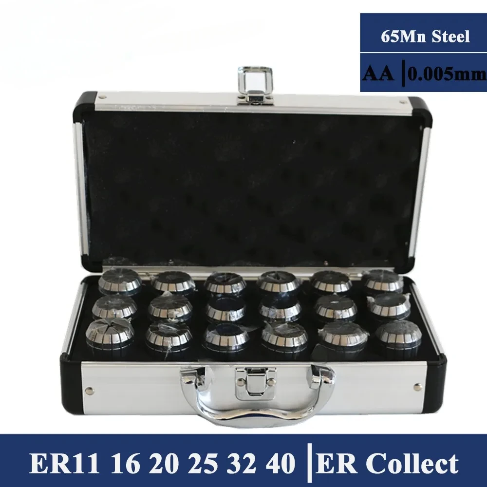 ER11 ER16 ER20 ER25 ER32 ER40 ER Spring Collet Chuck 0.005mm for CNC Milling Tool Holder Engraving Machine ER Collet Chuck Suit
ER11 ER16 ER20 ER25 ER32 ER40 ER Spring Collet Chuck 0.005mm for CNC Milling Tool Holder Engraving Machine ER Collet Chuck Suit