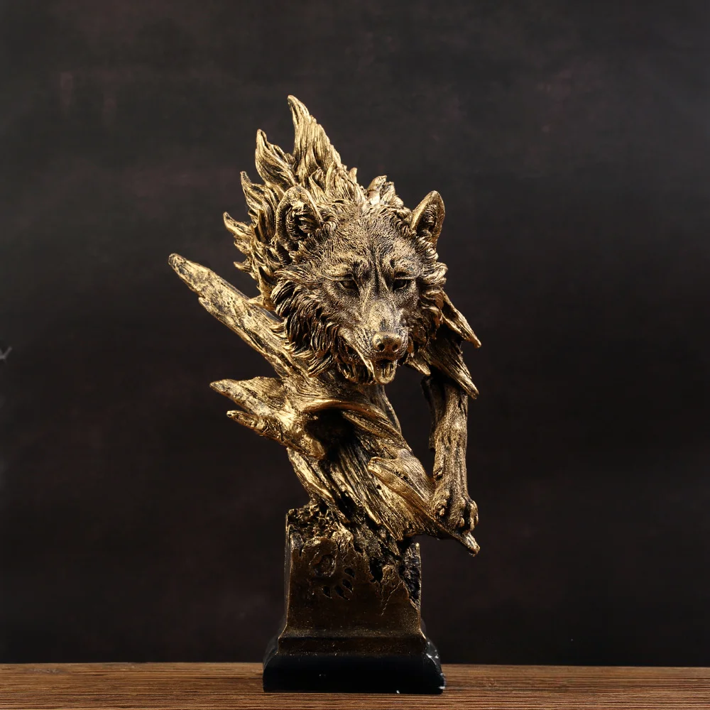 Vintage Bronze Wolf Head Statue Decorative Figurines Home Decoration Office Lving Room Desk Bookshelf Animal Sculpture Art Gifts
Vintage Bronze Wolf Head Statue Decorative Figurines Home Decoration Office Lving Room Desk Bookshelf Animal Sculpture Art Gifts
