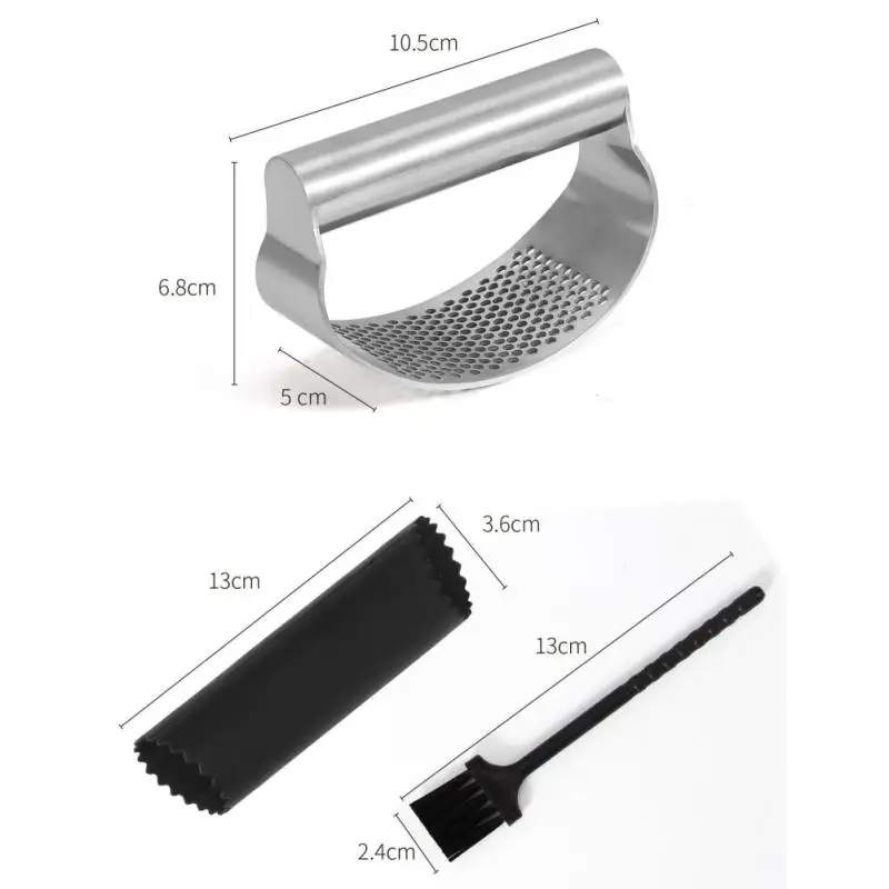 Durable Ergonomic Handle Kitchen Accessories Versatile High-quality Garlic Press With Silicone Tube Garlic Stripper Tube
Durable Ergonomic Handle Kitchen Accessories Versatile High-quality Garlic Press With Silicone Tube Garlic Stripper Tube