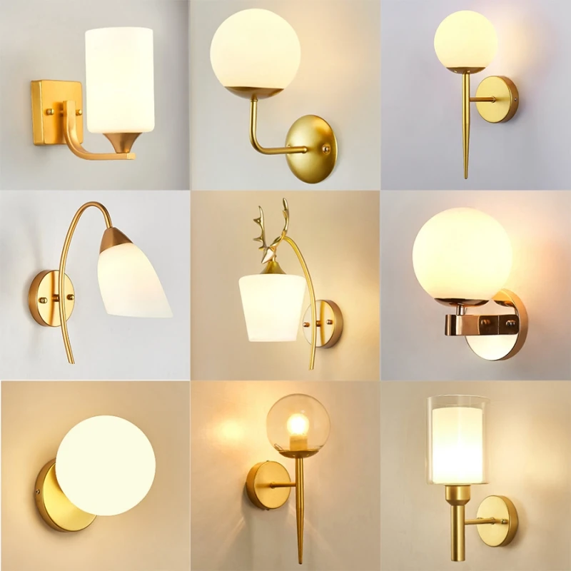 Diverse Shapes Led Gold Glass Ball Wall Lamp Living Room Bathroom Bedroom Bedside Entrance Porch Indoor Lighting Decor Light
Diverse Shapes Led Gold Glass Ball Wall Lamp Living Room Bathroom Bedroom Bedside Entrance Porch Indoor Lighting Decor Light