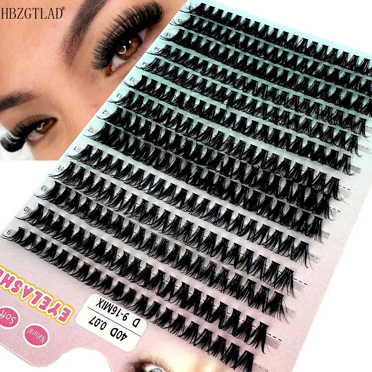 

280 PCS Individual Lashes Cluster DIY Lash Clusters 10D 20D 30D 40D D Curl 9-16mm Cluster Lashes DIY Individual Eyelashes Lashes