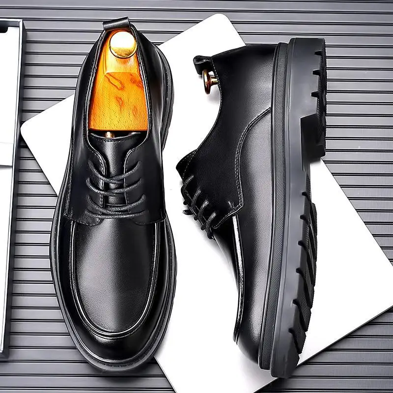 High Heel Leather Shoes Men's 2023 New Autumn Formal Business Men's Casual British Black Martin Boots Men's Shoes W
High Heel Leather Shoes Men's 2023 New Autumn Formal Business Men's Casual British Black Martin Boots Men's Shoes W