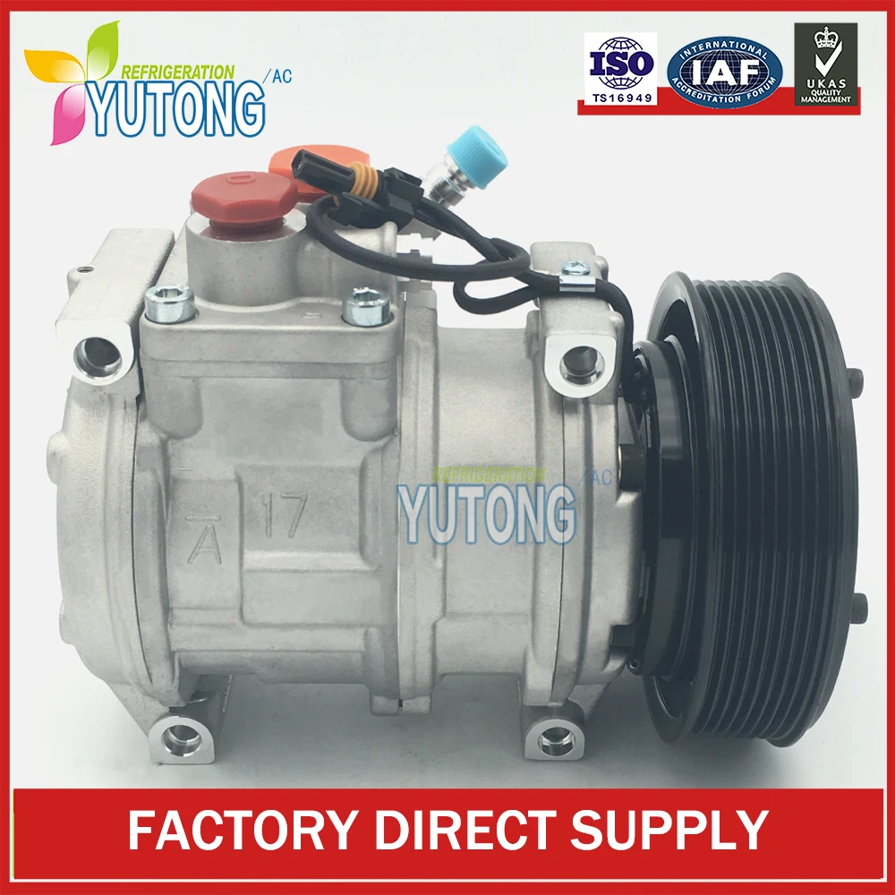 

10PA17C auto a/c compressor for JOHN DEERE TRACTORS 77375 AH169875 447200-4930 RE46609 447170-9490 TY6764 447100-2381