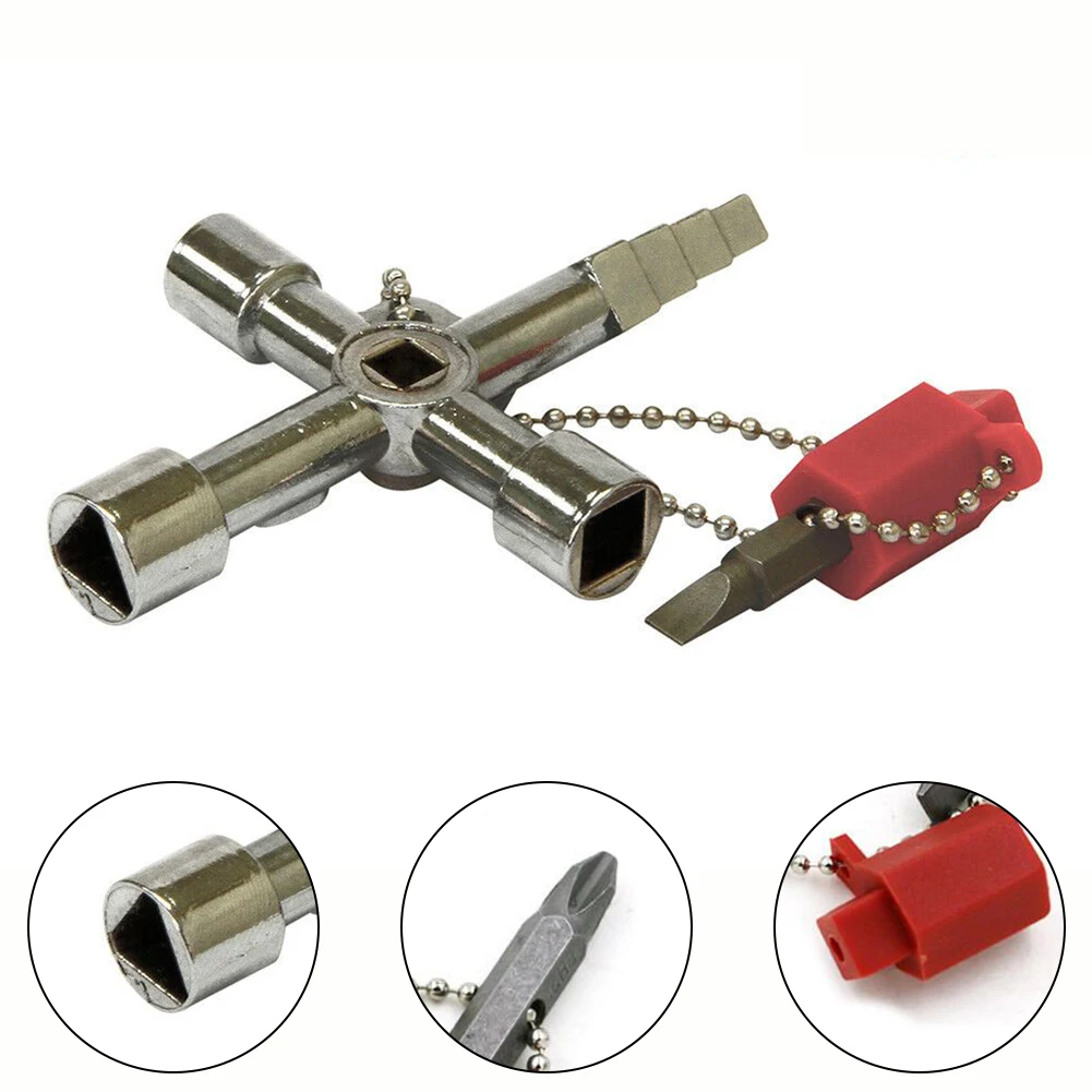 4 Way Key Key Wrench Zinc Alloy 1 Pc Gas Pipe Radiator Multipurpose Solid Bleed Square Stepped Key Accessories
4 Way Key Key Wrench Zinc Alloy 1 Pc Gas Pipe Radiator Multipurpose Solid Bleed Square Stepped Key Accessories